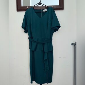 Hanna Nikole Elegant Dark Green Dress Size 24